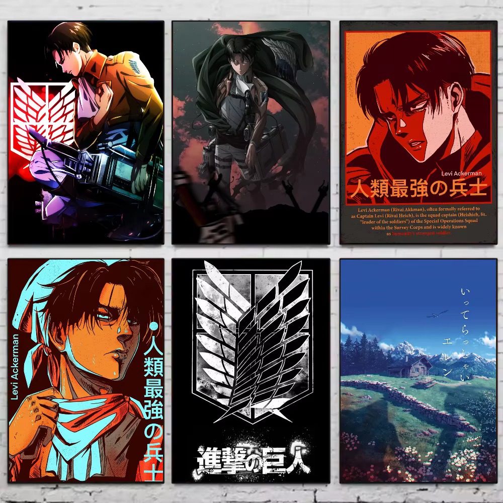 Photo Mosaic Print - Diamantmalerei Attack On Titan Levil Ackerman,