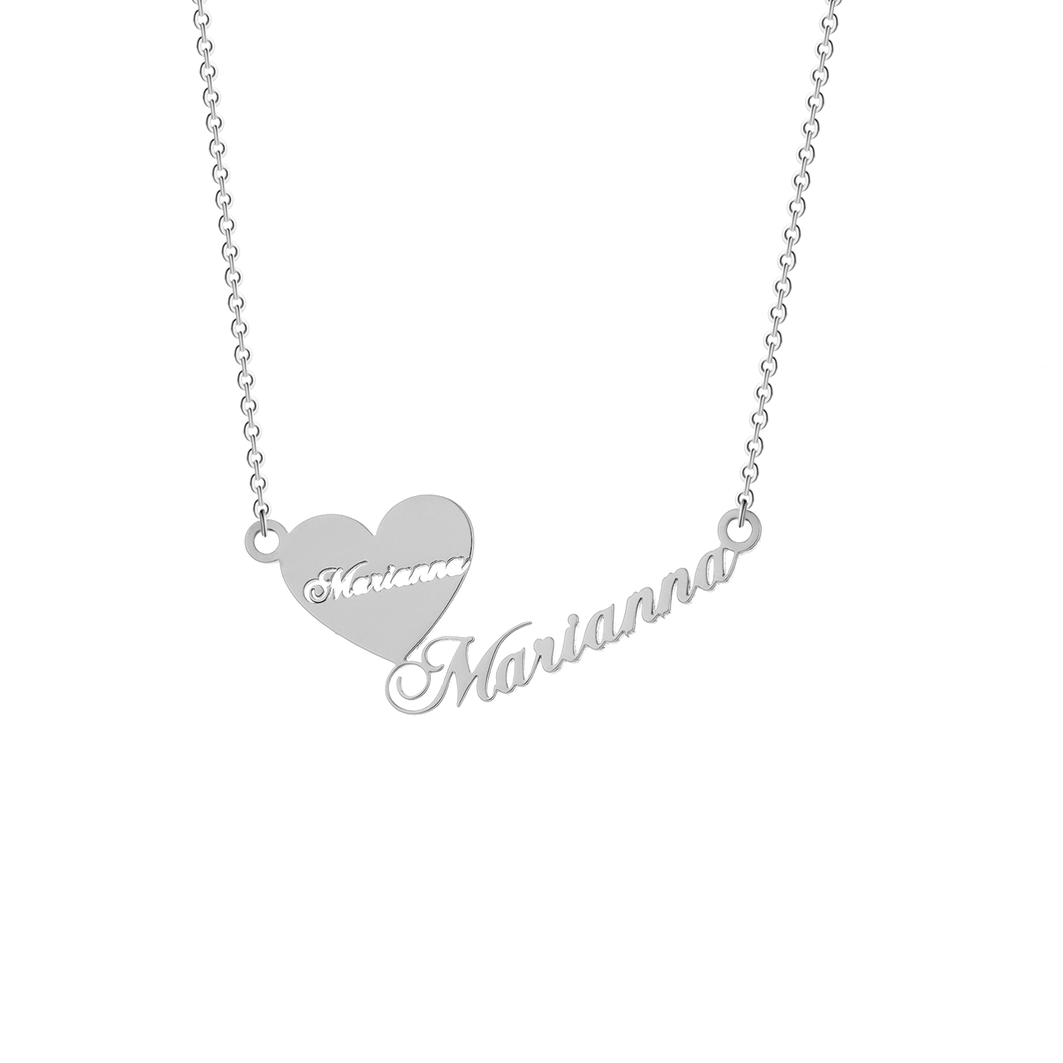 Personalisierte Edelstahl-Name – Name Necklace Custom Bewertung und Preis