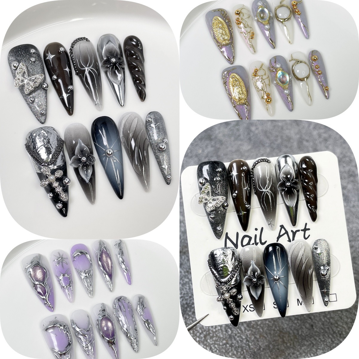 10 Stück schwarzer Farbverlauf – Pressed Flower Art Bewertung und Preis