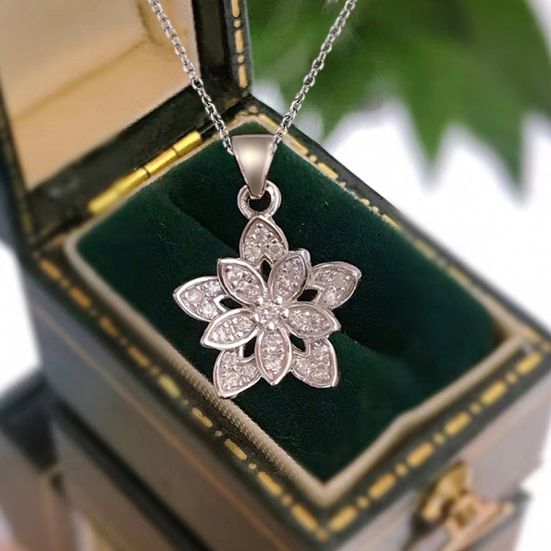 Blumen-Halskette aus 925er-Ste – Birth Flower Necklace Bewertung und Preis