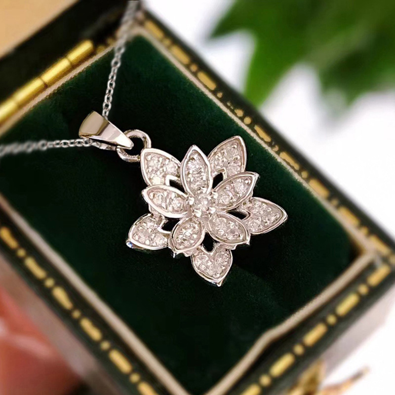 Blumen-Halskette aus 925er-Ste – Birth Flower Necklace Bewertung und Preis